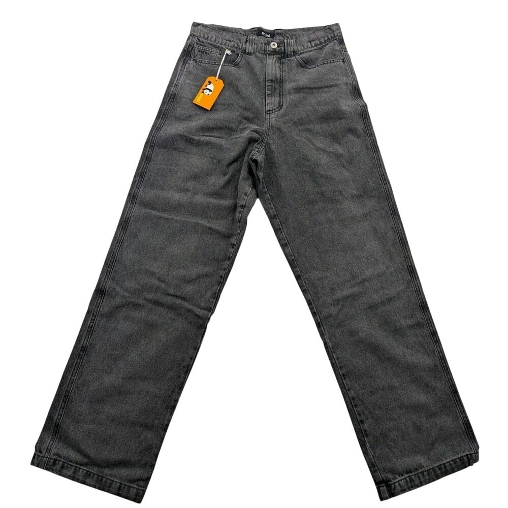 Enjoi Skateboard Apparel Mens Size 30x30 Fader Denim Charcoal Jeans Pants New